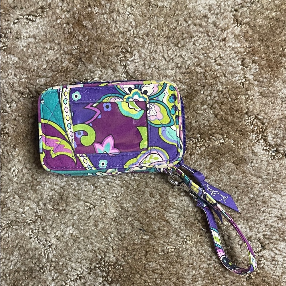 Vera Bradley Purple ID Holder Wallet‎ Wristlet